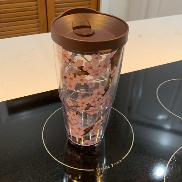 NWO Tags/Box Tervis Brown Cap Cherry Blossum 24oz Tumbler - Picture 5 of 7